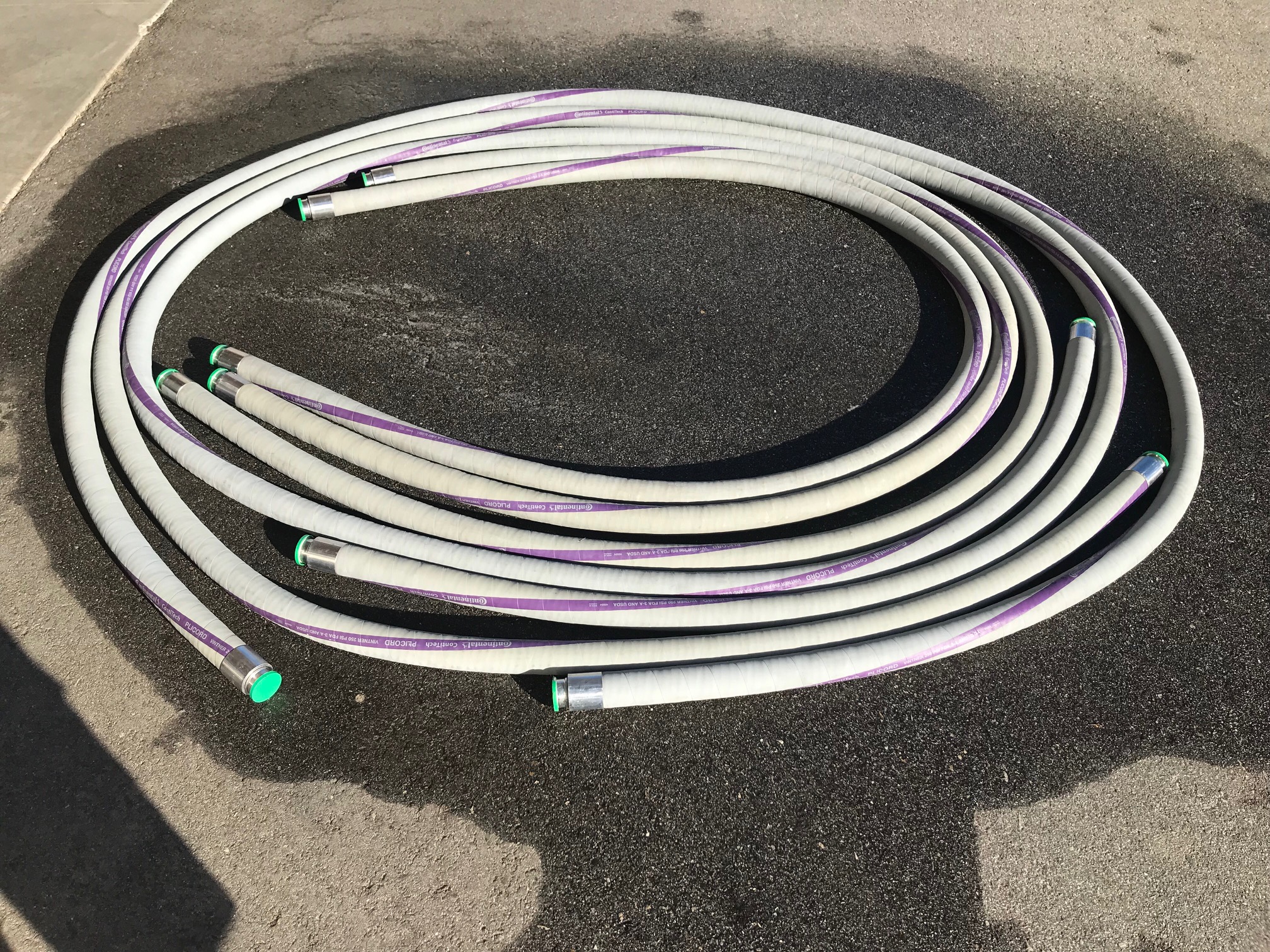 5 hoses total